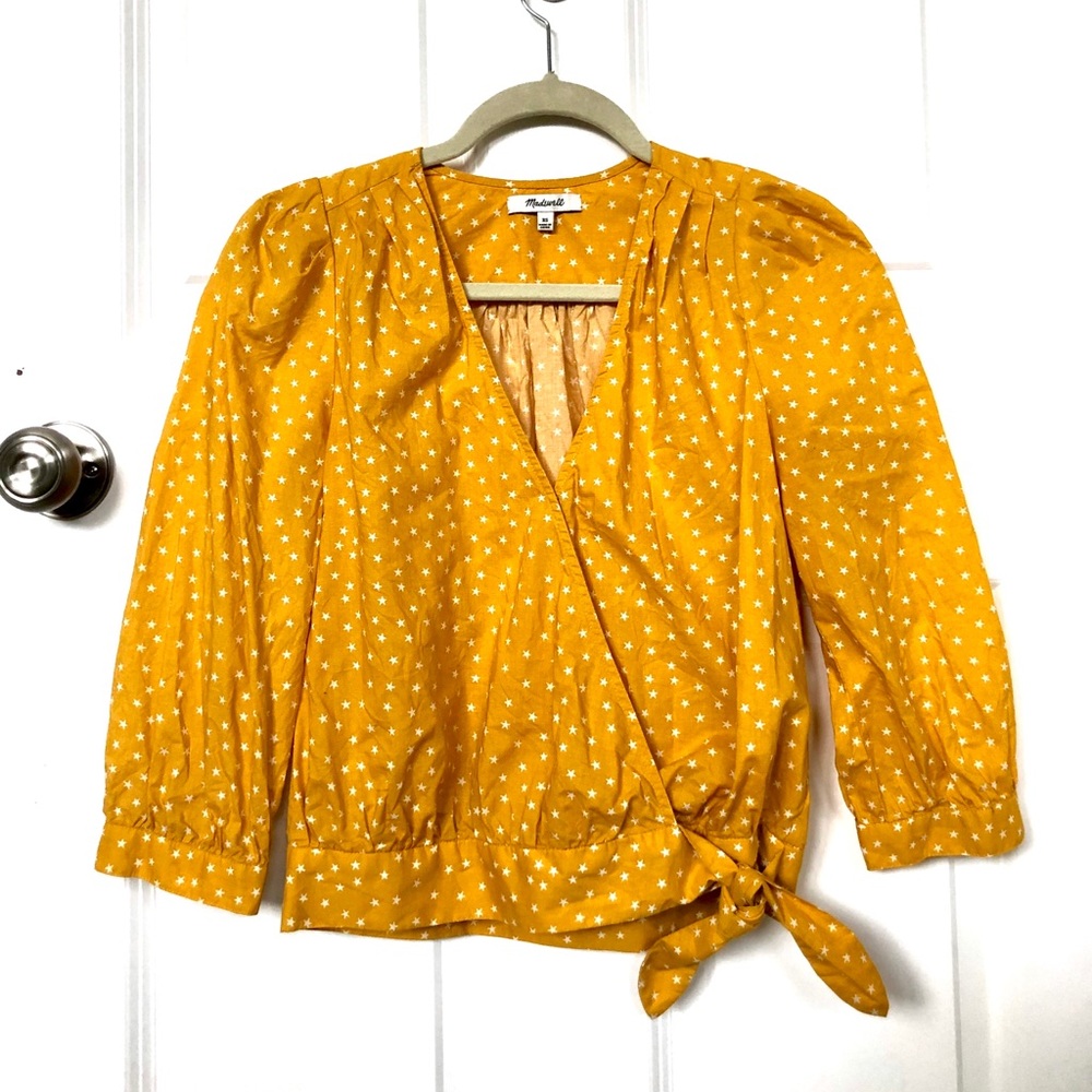 Madewell Mustard Top